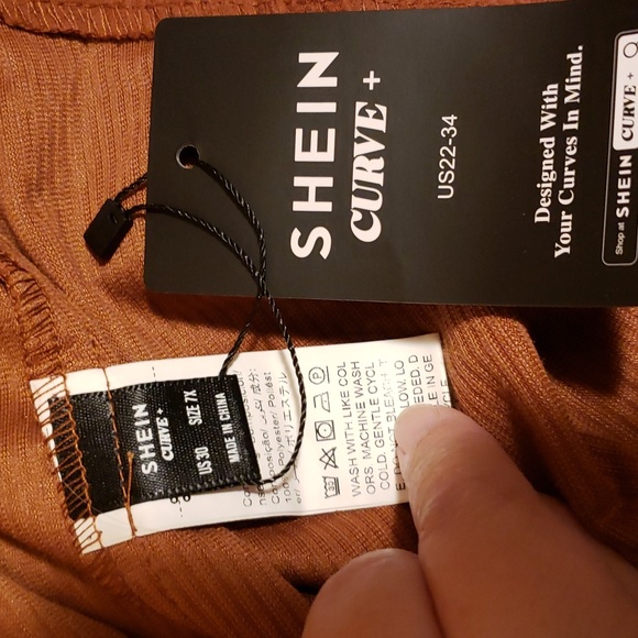 Shein Mini Skirt Size US 30/7X camel/brown - Picture 5 of 6